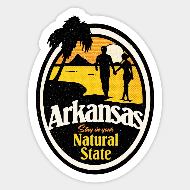 Arkansas - Stay In Your Natural State Sticker by rt-shirts